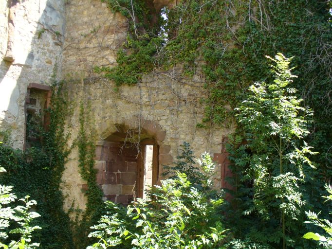 Inside view of the Landeck Castle Ruins