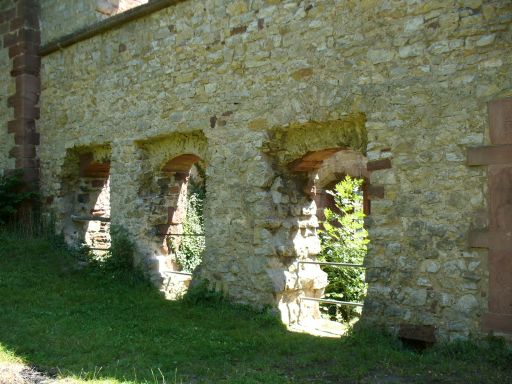 Along the chapel of Landeck Castle Ruins