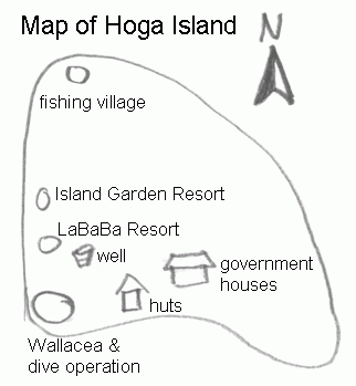 Map of Pulau Hoga