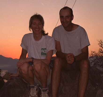 Cathy and me in Luang Phrabang, Laos