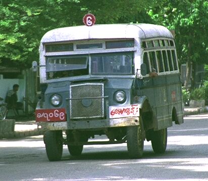 Public Bus in Mandalay, Burma