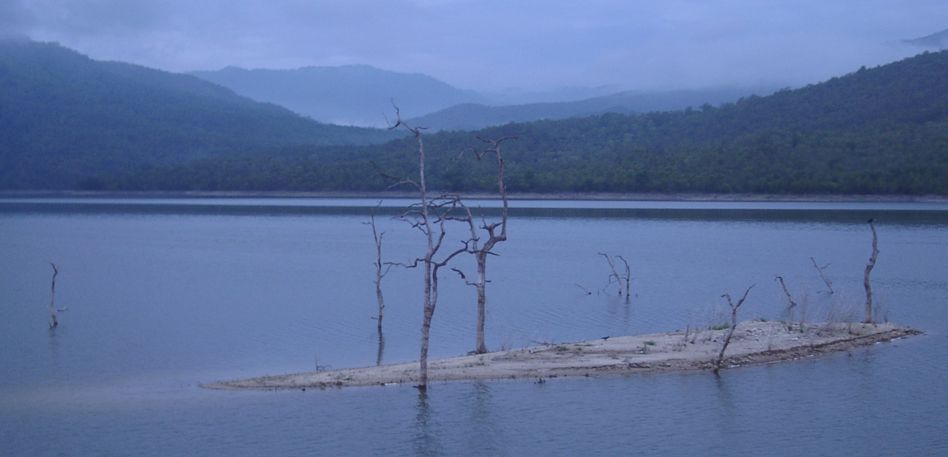 Dawn on Si Nakharin Reservoir